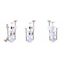 Missidea Nr-0063 Kule Kedi Evi Tırmalama Beyaz