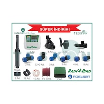 Rainbird Otomatik Çim Sulama Sistemi Bahçe Sulama Paketi 150Mt2