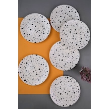 Tabak Evi Porselen Sidereal Pasta Tabağı 19,50cm Sd1 6 Kişilik 6 Parça Çok Renkli