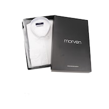 Morven Slim Fit Düğmeli Yaka Oxford Kolay Ütülenebilir Pamuklu Hediye Kutulu Uzun Kollu Gömlek 99ms004002600 Beyaz