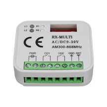 Pazly Lz-068 Garaj Kapısı Döner Kodlu Uzaktan Kumanda Alıcı, 9-30v, 300mhz-868mhz, Çok Frekanslı