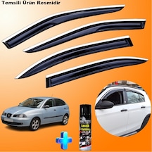 Seat İbiza Mügen Cam Rüzgarlığı Abs Nikelaj Krom Cam Rüzgarlığı 2002-2008 + Ebrayn Lastik Parlatıcı
