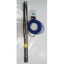 Impo Sk 406/13 Krom Başlıklı Derin Kuyu  2 Hp Monofaze Motorlu 35 Mt Kablolu Panolu Dalgıç Pompa