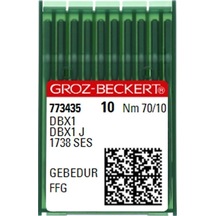 Groz Beckert Dbx1 Gebedur Düz Makine Iğnesi 10 Numara
