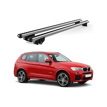 Kanca Bmw X3 2010-2017 Uyumlu Gri Kilitli Ara Atkı 120cm Port Bagaj Tavan Barı