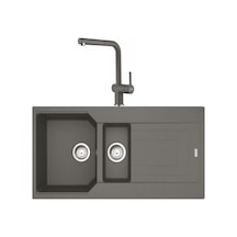 Franke Urban Ubg 651-100 Stone Grey Granit Evye Active Plus Doccia 2.0 Batarya Set