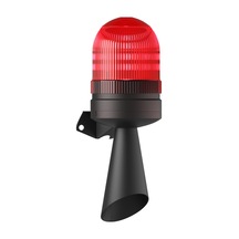 Mesan Led Flaşör 2 Ses Borulu Elektronik Siren Kırmızı 65vdc Ms 5826.1.65vdc