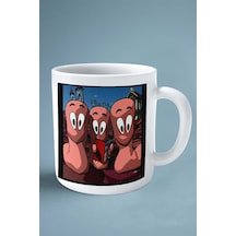 Worms Armageddon Oyun Baskılı Kupa Bardak Çift Taraflı Baskı Kişiye Özel Model 4 Çok Renkli