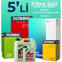 Filtron Kia Ceed 1.6 Dizel Filtre Bakım Seti Liqui Moly Motor Yağlı (2012-2018) 5 Li -
