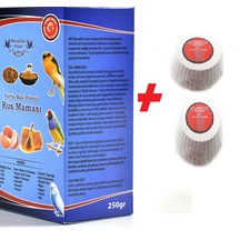 Muhabbet & Kanarya Maması Kurtlu+Polenli 250 G +2 Adet Gaga Taşı