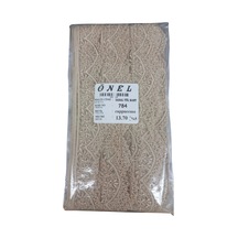 Dantel Polyester Sanal Tül Bant Cappucino 13,70 Metre En 6 Cm On-784-c