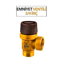 3/4'lük Emniyet Ventili 8 Bar