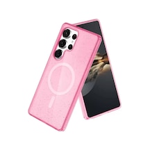 Joko Samsung Galaxy S23 Ultra Uyumlu Kılıf Star Magsafe Kapak - Pembe
