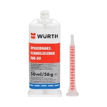 Würth Çift Komponentli Epoksi Reçine Hızlı Yapıştırıcı 50ml