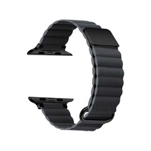 Apple Uyumlu  Watch 42 MM Krd-78 Suni Deri Kordon