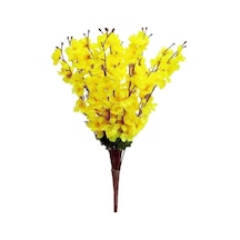 Nettenevime Yapay Çiçek Bahardalı Japon Kiraz Çiçeği 7 Dallı 57cm Sarı Diğer