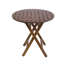 Bahçecimobilya Buzludja Ahşap Bahçe Masası - Buzludja Masa 70'Lik Ceviz