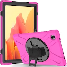 Uray Store Samsung Galaxy Uyumlu T220 Tab A7 Lite 8.7 Kılıf Amazing Tablet Kapak - Pembe Arka Kapak