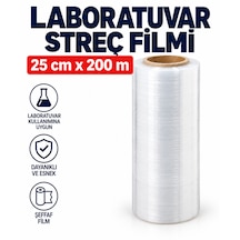 Laboratuvar Streç Filmi 25cm X 200m - Şeffaf Film