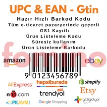 100 Adet-Ean-Upc-Gtin Barkodu Numarası Ürün Listeleme Kodu