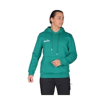 Diadora Bergamo - Erkek Yeşil Pamuklu Spor Sweatshirt