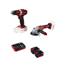 Einhell Axxıo Taşlama Makinesi + TE-CD 18/40 18V 4 Ah Li-ion Çift Akülü Vidalama Seti