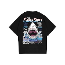 Startmore Adrift Sharkshack Siyah Oversize Unisex T-shirt Siyah