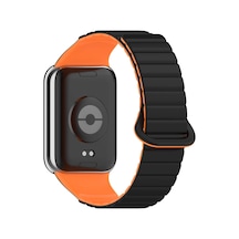 Mobilefix Xiaomi Mi Band 8 Pro Silikon Kordon Krd-105 Strap Kayış-siyah-turuncu