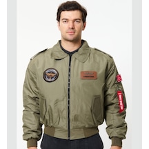 Crew Turk Syk88h Yakalı Pilot Montu Kumas Haki