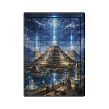 Ghostbastır Design Uzaylı Piramitler 99 Parça Ayaklı Puzzle Dekoratif Çocuk Yapbozu 025