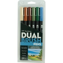 Tombow Dual Brush Pen 6 Renk Set Landscape