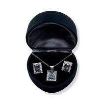 Oya Silver Beyaz Zirkon Taşlı Gümüş Set