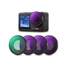 K&f Concept Nd Filtre Setleri, 4'lü Paket Cpl, Nd8, Nd16, Nd32 Filtre, Djı Osmo Action 5 Pro/action 4 İle Uyumlu, Polarize Edici Nötr Yoğunluk Hd Cam