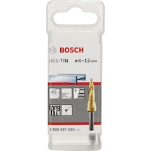 Bosch HSS-TiN 9 Kademeli Matkap Ucu 4-12 mm - 2608597525