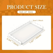 Xuweiwei Transparent B Tarak Kenarlı Akrilik Tepsi Banyo Makyaj Organizasyon Şeffaf