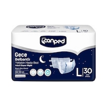 Canped Yetişkin Bezi Bel Bantlı Gece Night L -büyük Large 30 Adet
