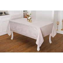 Demet Lüx Jakar Polycotton Kumaş Taş Masa Örtüsü 160x220 Cm - 1064 Çok Renkli