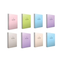 Gıpta Pastoral 96 Yp. A4 Spiralli Pp. Kapak Defter  Kareli 8'lİ
