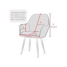 Tavuskuşu Mavisi Kadife Streç Koltuk Kapak Elastik Düz Renk Yemek Sandalyesi Kapakları Ev Dekor Yıkanabilir Yüksek Kol Dayama Ofis Koltuğu Slipcovers
