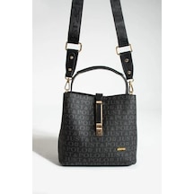 Just Polo Kadın Orijinal Just Polo 4 Bölmeli Lüks El & Omuz Çantası Shoulder Bag Ebat: 25x25 Cm Siyah