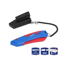 Workpro Wp213010 Kemer Askı Kancalı Otomatik Geri Çekilebilir Mandallı Rötuş Maket Bıçağı + 3 Adet Yedek Bıçak