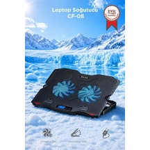 Delux Serisi Laptop Soğutucu Cf08 Siyah Ders Sunum Ofis Gereci