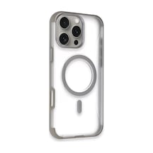 Joko Apple iPhone Uyumlu  14 Pro Max Uyumlu Hilton Magsafe Kapak - Titan Gri