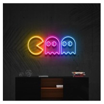 Twins Led Pac Man Karakterleri Neon Tabela Çokrenkli Model:model:23593366