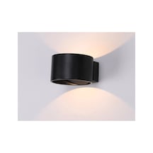 Siyah Çift Yönlü Led Aplik G9 Led Ampul Siyah