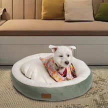 Peluş Minderli Küçük Ve Orta Irk Kedi Köpek Yatağı 62x65 Cm - Yeş
