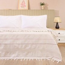 Soft Solvia Tek Kişilik Yatak Örtüsü - Krem - 160x230 Cm Çok Renkli