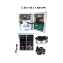 Yüzüak Güneş Panelli Elektrikli Çit Sistemi Paket Yabani Havyan Domuz Kovucu Sistemi