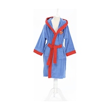 Özdilek Superman Colors Lisanslı Kapüşonlu Çocuk Bornozu 5/6 Yaş 371490 Mavi