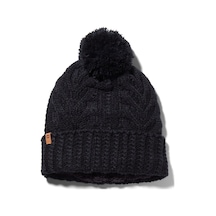 B0a1ero0011-r Timberland Cable Premium Pom Beanie Kadın Siyah B0a1ero0011-r Siyah